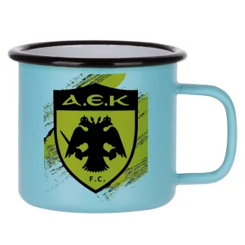 FC Α.Ε.Κ., Κούπα Μεταλλική εμαγιέ ΜΑΤ σιέλ 360ml