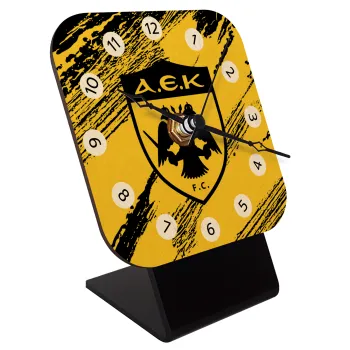 FC Α.Ε.Κ., Quartz Table clock in natural wood (10cm)