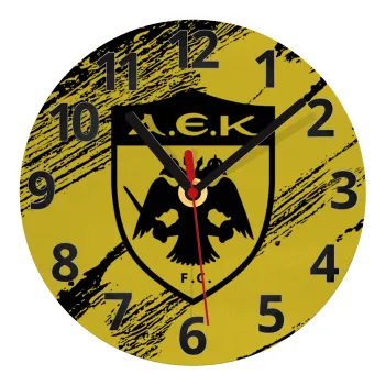 FC Α.Ε.Κ., Ρολόι τοίχου γυάλινο (20cm)