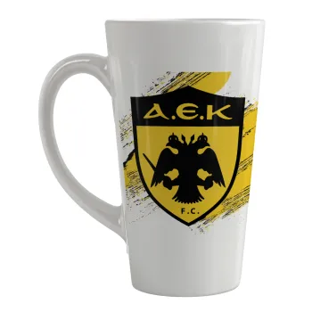 FC Α.Ε.Κ., Κούπα κωνική Latte Μεγάλη, κεραμική, 450ml
