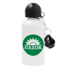 Metal water bottle, White, aluminum 500ml