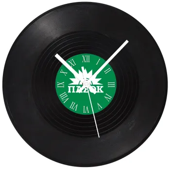 PASOK Green/White, Ρολόι τοίχου Βινύλιο (30cm)
