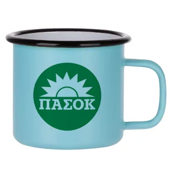 ΠΑΣΟΚ Πράσινο, Κούπα Μεταλλική εμαγιέ ΜΑΤ σιέλ 360ml