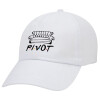 Friends Pivot, Καπέλο ενηλίκων Jockey Λευκό (snapback, 5-φύλλο, unisex)