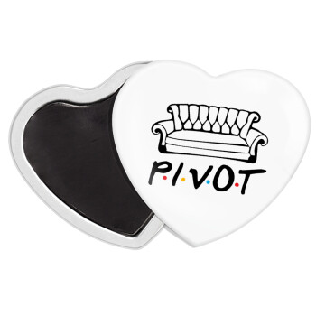 Friends Pivot, Μαγνητάκι καρδιά (57x52mm)