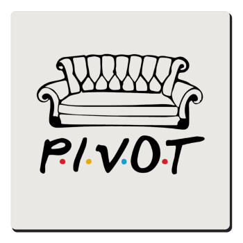 Friends Pivot, Τετράγωνο μαγνητάκι ξύλινο 6x6cm