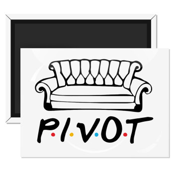 Friends Pivot, Ορθογώνιο μαγνητάκι ψυγείου διάστασης 9x6cm