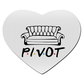 Friends Pivot, Mousepad heart 23x20cm