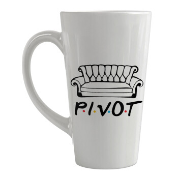 Friends Pivot, Κούπα κωνική Latte Μεγάλη, κεραμική, 450ml