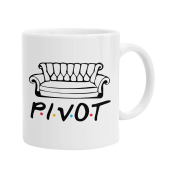 Friends Pivot, Ceramic coffee mug, 330ml (1pcs)