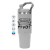 GREY color, 890ml (30oz) stainless Steel Tumbler with Handle