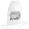 Backpack pouch GYMBAG white (28x40cm)