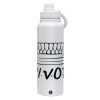 1L Stainless Steel Thermal Bottle with Phone Holder & Double Wall Insulation