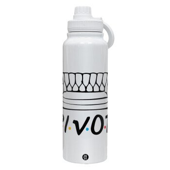 Friends Pivot, 1L Stainless Steel Thermal Bottle with Phone Holder & Double Wall Insulation