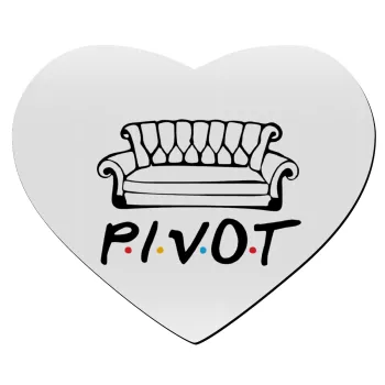 Friends Pivot, Mousepad heart 23x20cm