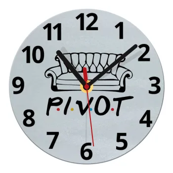 Friends Pivot, Ρολόι τοίχου γυάλινο (20cm)