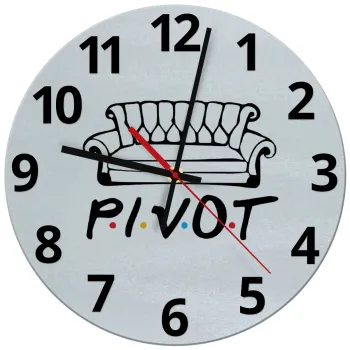 Friends Pivot, Ρολόι τοίχου γυάλινο (30cm)