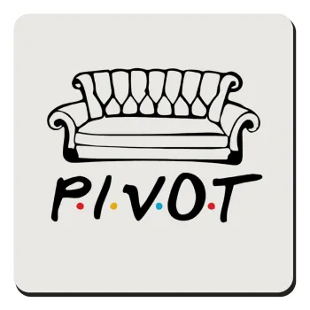 Friends Pivot, Τετράγωνο μαγνητάκι ξύλινο 9x9cm