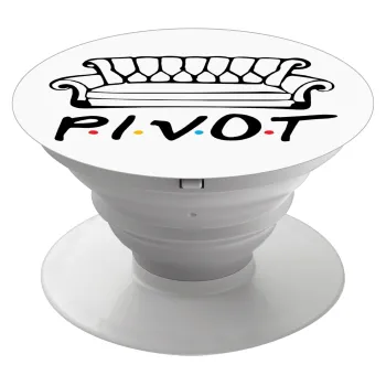 Friends Pivot, Phone Holders Stand  White Hand-held Mobile Phone Holder
