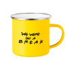 Yellow Enamel Metallic Cup 360ml