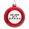 Red Christmas tree ornament bauble 8cm