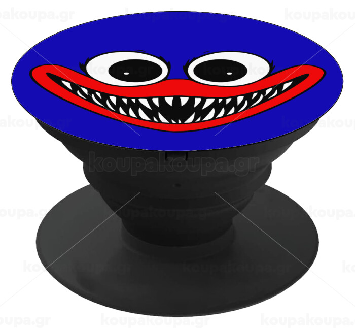 Huggy wuggy, Pop Socket Black Hand-held Mobile Phone Holder