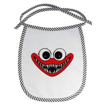 Huggy wuggy, Σαλιάρα μωρού αλέκιαστη με κορδόνι Μαύρη