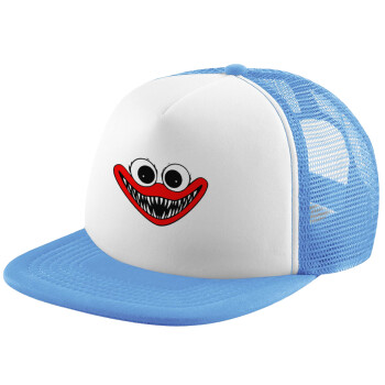 Huggy wuggy, Καπέλο Soft Trucker με Δίχτυ Γαλάζιο/Λευκό