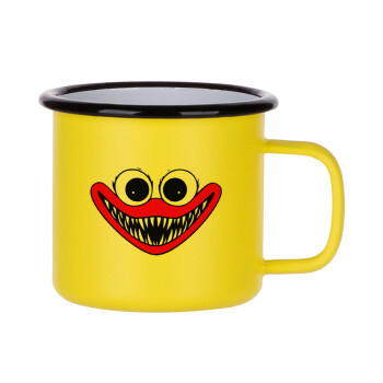 Huggy wuggy, Metallic enamel MATT Yellow cup 360ml