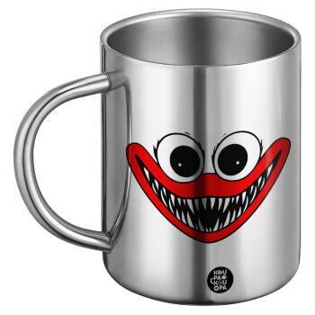 Huggy wuggy, Ανοξείδωτη Μεταλλική Κούπα 450ml - Διπλού Τοιχώματος