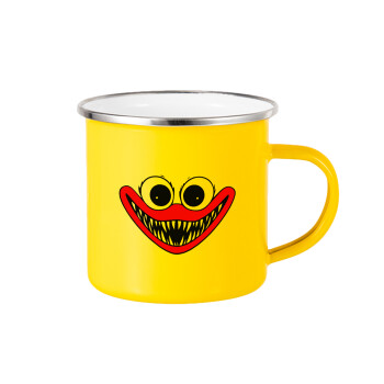 Huggy wuggy, Yellow Enamel Metallic Cup 360ml