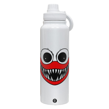 Huggy wuggy, 1L Stainless Steel Thermal Bottle with Phone Holder & Double Wall Insulation