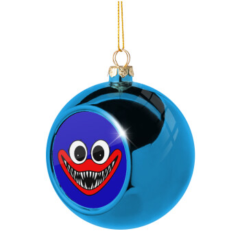 Huggy wuggy, Χριστουγεννιάτικη μπάλα δένδρου Μπλε 8cm
