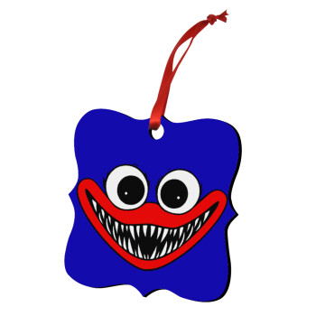 Huggy wuggy, Στολίδι Χριστουγεννιάτικο στολίδι polygon ξύλινο 7.5cm