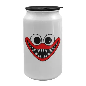 Huggy wuggy, Κούπα ταξιδιού μεταλλική με καπάκι (tin-can) 500ml