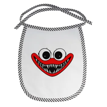 Huggy wuggy, Σαλιάρα μωρού αλέκιαστη με κορδόνι Μαύρη