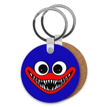 Huggy wuggy, Μπρελόκ Ξύλινο στρογγυλό MDF Φ5cm