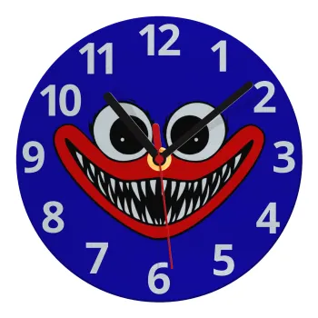 Huggy wuggy, Ρολόι τοίχου γυάλινο (20cm)