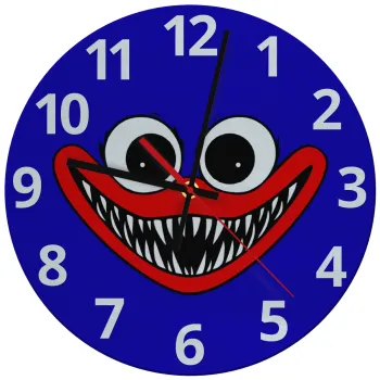 Huggy wuggy, Ρολόι τοίχου γυάλινο (30cm)