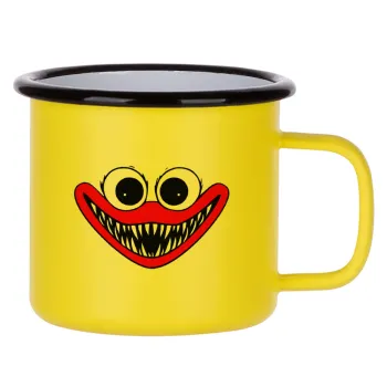 Huggy wuggy, Metallic enamel MATT Yellow cup 360ml