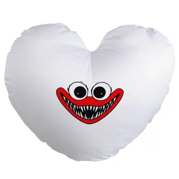 Huggy wuggy, Μαξιλάρι καναπέ καρδιά 40x40cm περιέχεται το  γέμισμα