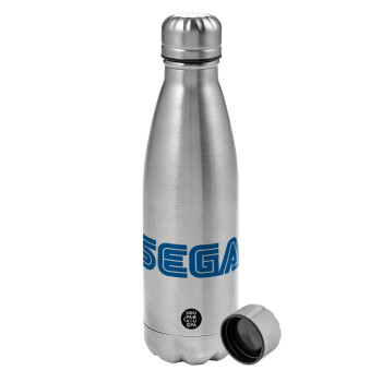 SEGA, Metallic water bottle, stainless steel, 750ml