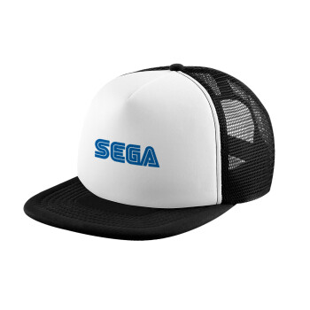 SEGA, Καπέλο Ενηλίκων Soft Trucker με Δίχτυ Black/White (POLYESTER, ΕΝΗΛΙΚΩΝ, UNISEX, ONE SIZE)