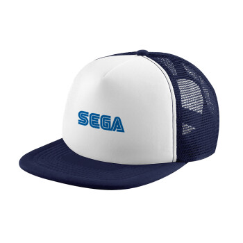 SEGA, Καπέλο Ενηλίκων Soft Trucker με Δίχτυ Dark Blue/White (POLYESTER, ΕΝΗΛΙΚΩΝ, UNISEX, ONE SIZE)