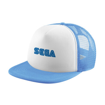 SEGA, Καπέλο Soft Trucker με Δίχτυ Γαλάζιο/Λευκό