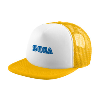 SEGA, Καπέλο Ενηλίκων Soft Trucker με Δίχτυ Κίτρινο/White (POLYESTER, ΕΝΗΛΙΚΩΝ, UNISEX, ONE SIZE)