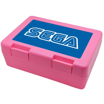 SEGA, Children's cookie container PINK 185x128x65mm (BPA free plastic)