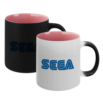 SEGA, Κούπα Μαγική εσωτερικό ΡΟΖ, κεραμική 330ml που αλλάζει χρώμα με το ζεστό ρόφημα