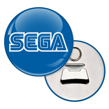 SEGA, Μαγνητάκι και ανοιχτήρι μπύρας στρογγυλό διάστασης 5,9cm