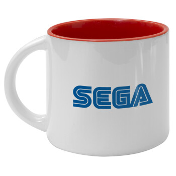 SEGA, Κούπα κεραμική 400ml Λευκή/Κόκκινη